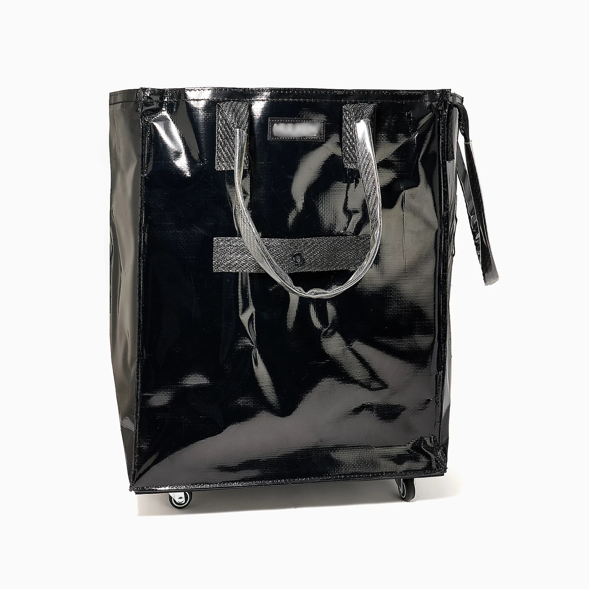 Rolling Tote Bag with Tonal Straps