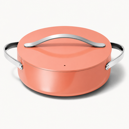 6qt Nonstick Ceramic Rondeau Pan with Lid