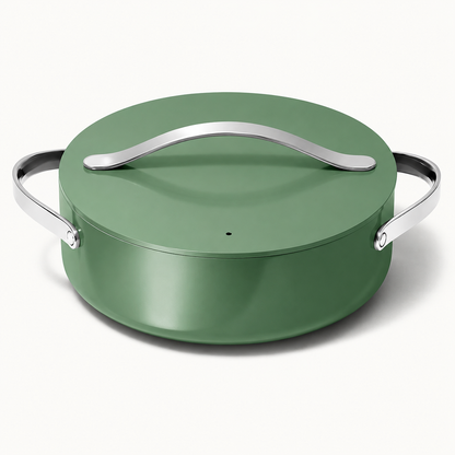 6qt Nonstick Ceramic Rondeau Pan with Lid